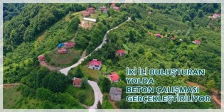 Ordu ve Samsun’u Buluşturan Yola Büyükşehir Dokunuşu